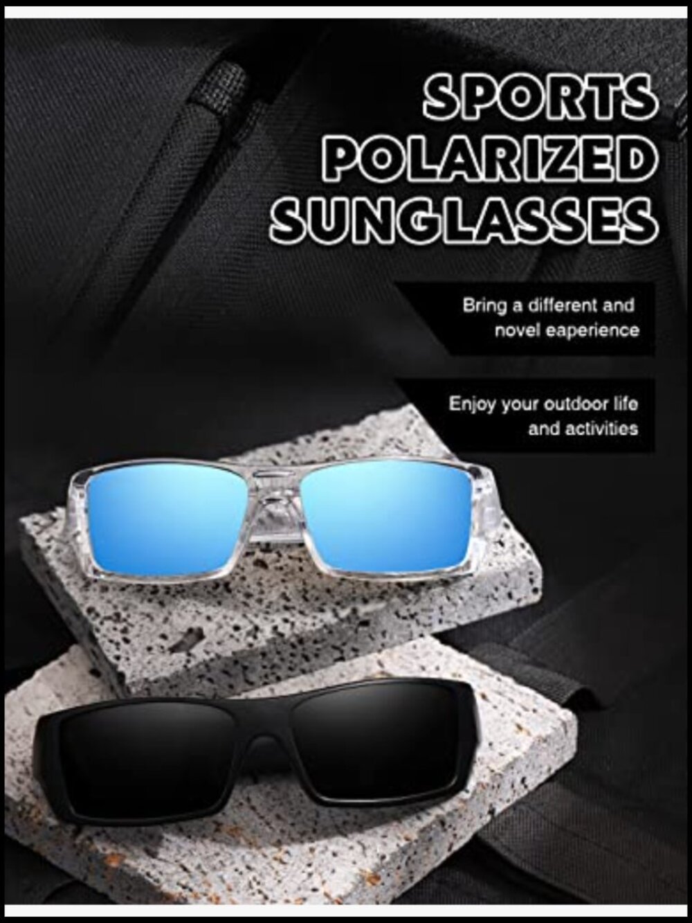 Polarized Wrap Around Sunglasses for Sports Driving Fishing - Picture 6 of 7
